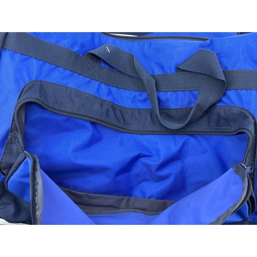 Polo Ralph Lauren Sport Duffel Bag Blue Black US Flag Logo Vintage Mens Travel